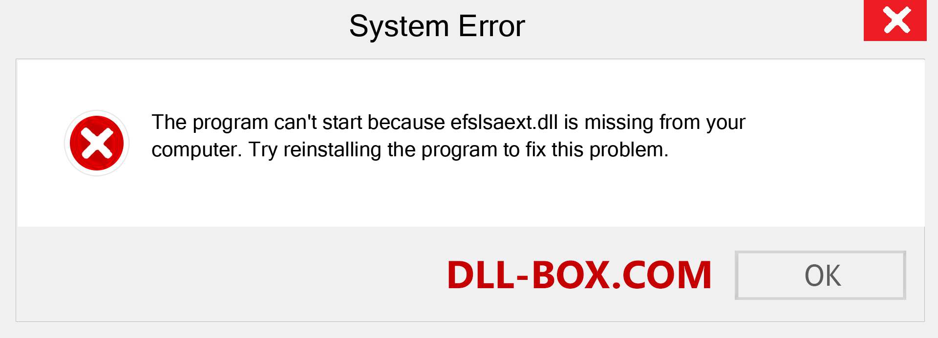 efslsaext.dll file is missing?. Download for Windows 7, 8, 10 - Fix  efslsaext dll Missing Error on Windows, photos, images